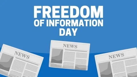 Freedom of information day for better information transparency Stockbeeldmateriaal 344831061