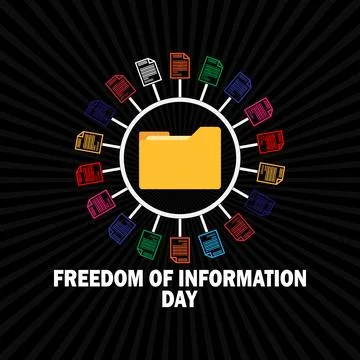 Freedom Of Information Day Illustrazione stock