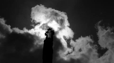 Freedom monument 스톡 동영상 62264618