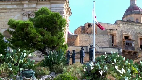 Freedom Monument, Malta 스톡 동영상 97388320