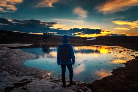 Freedom in nature Stock Photos