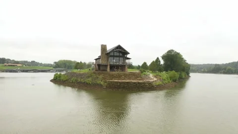 Freedom Point Low Angle Drone Footage Stock Footage 160791113