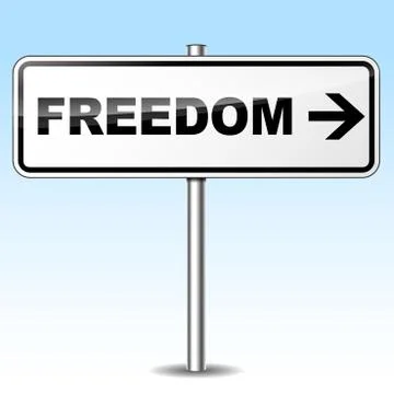 Freedom sign Stock Illustration