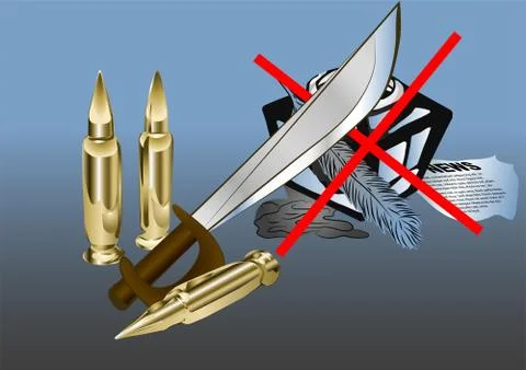 Freedom of speech Stock Illustration