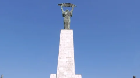 Freedom Statue, Budapest Stock Footage 90706165