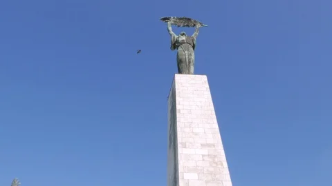 Freedom Statue, Budapest Stock Footage 90706567