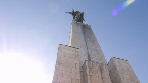 Freedom Statue, Budapest Stock Footage 90732864