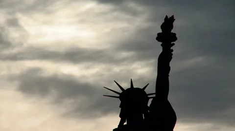 Freedom - statue of liberty - HD Stock Footage 12519928