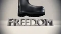 Freedom stone text smashed boot stomp stamp 4k or 4k+ Resolution