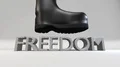 Freedom stone text smashed boot stomp stamp 4k or 4k+ Resolution