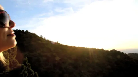 Freedom Sunset Stock Footage 1340340