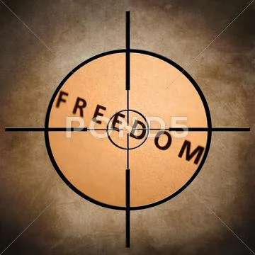 Freedom target Stock Illustration