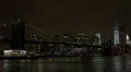 Freedom Tower, Downtown Manhattan Skyline, Brooklyn Bridge, New York City Night HD Footage
