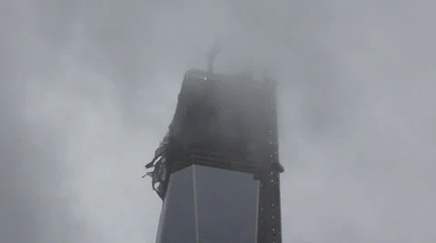 Freedom Tower Hurricane Sandy Stock Footage 24837649