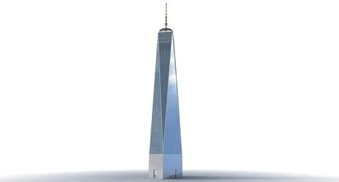 Freedom Tower Low Poly 3D Model