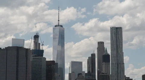 Freedom Tower Time Lapse Stock Footage 64882665
