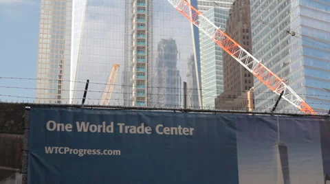 Freedom Tower under Construction Stock Footage 63464177