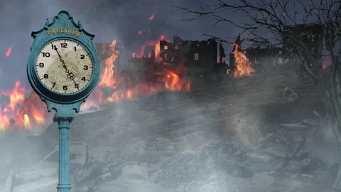 Freedom Under Attack Countdown Clock 4K Video stock 145335723