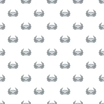 Freedom wing pattern vector seamless Stock Illustration