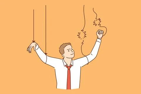 Freedom from work and independence concept 库存插图
