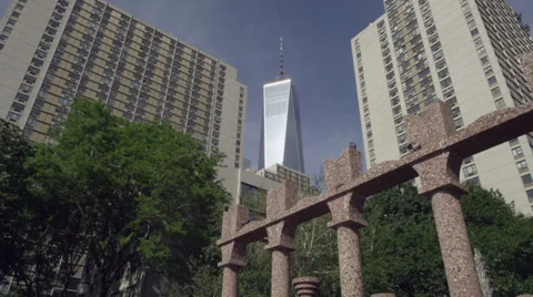 Freedom_tower_riverwalk Video stock 39586721