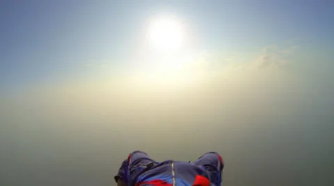 Freefall at an altitude of 4000 m Stock Footage 33376557