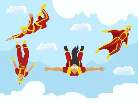 Freefall Concept Illustration Stock Illustration