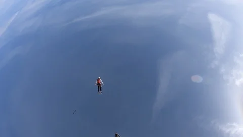 Freefly formation Stockbeeldmateriaal 104005399