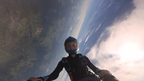 Freefly skydiving Stock Footage 91148849