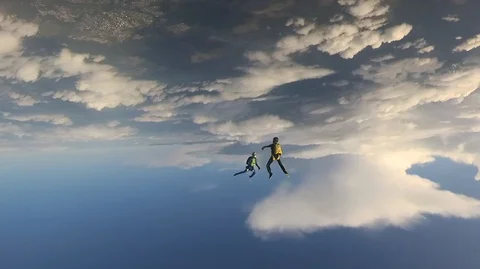 Freefly skydiving. 스톡 동영상 94041151