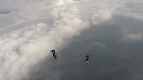 Freefly skydiving 스톡 동영상 159473880