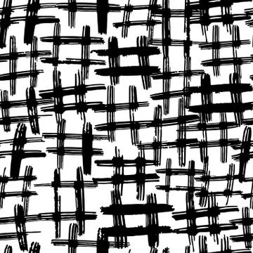 Freehand hashtag symbol seamless pattern. Vector illustration Stock Illustration