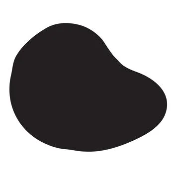 Freehand shape hand painted with ink paint swash Stock Illustration
