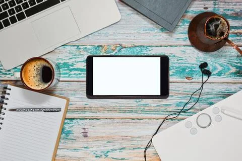 Freelance designer working space Stock Photos