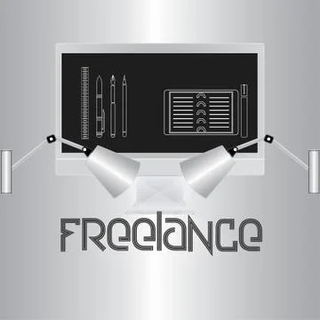 Freelance Illustrazione stock