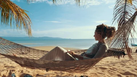 Freelance outdoor work concept Stock Footage 129304517