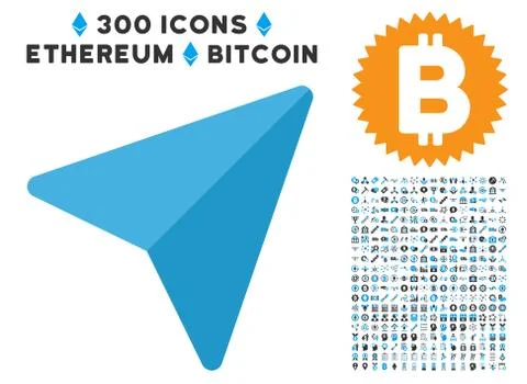 Freelance Paper Plane Flat Icon with Bonus Stock Illustration
