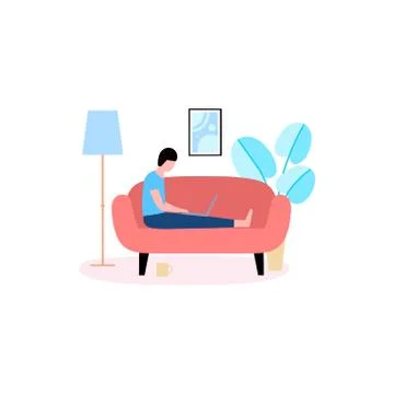 Freelance People Stock Illustration