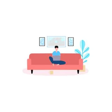 Freelance People Stock Illustration