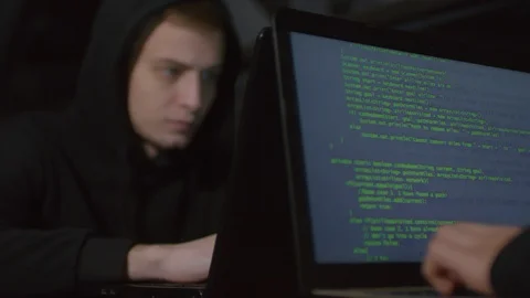 Freelance Programmers Coding Stock Footage 105292132