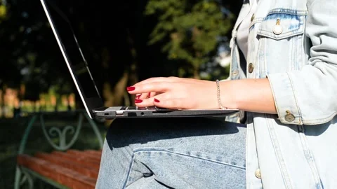 Freelance, remote work on laptop, distance education concept Stock Footage 164451791