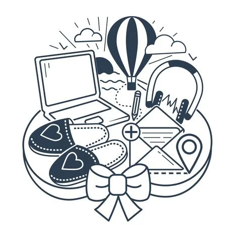 Freelance work concept black Stock Illustration