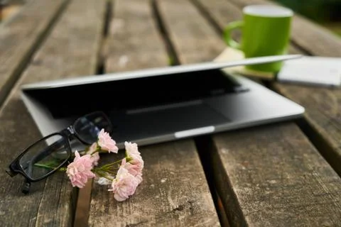 Freelance Working Area Stock-Fotos