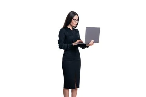 Freelancer developer do business online. Businesswoman. Business success. Woman Foto stock
