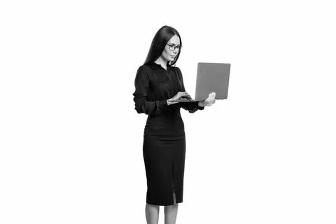 Freelancer developer do business online. Businesswoman. Business success. Woman Foto stock