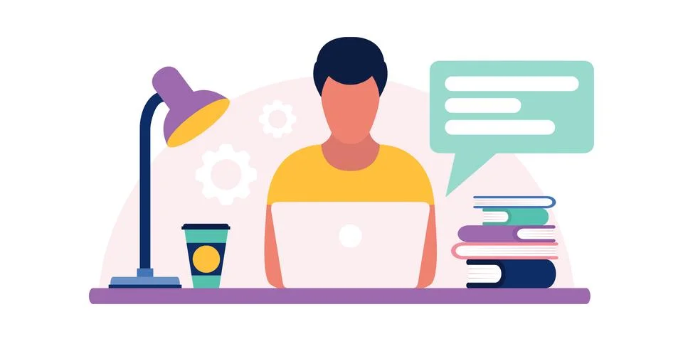 Freelancer Stock Illustration