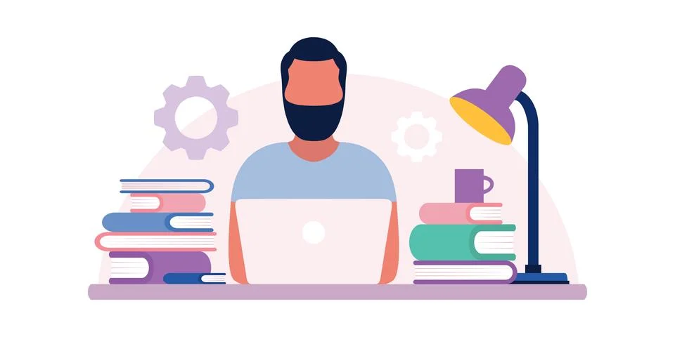 Freelancer Stock Illustration