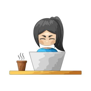 Freelancer illustration Stock Illustration