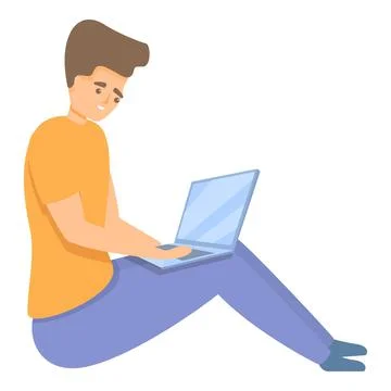 Freelancer task schedule icon, cartoon style Stock Illustration