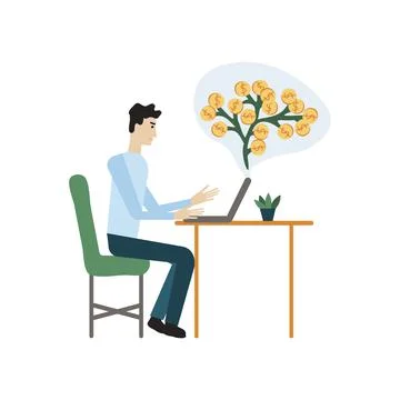 Freelancer vector illustration Stock Illustration